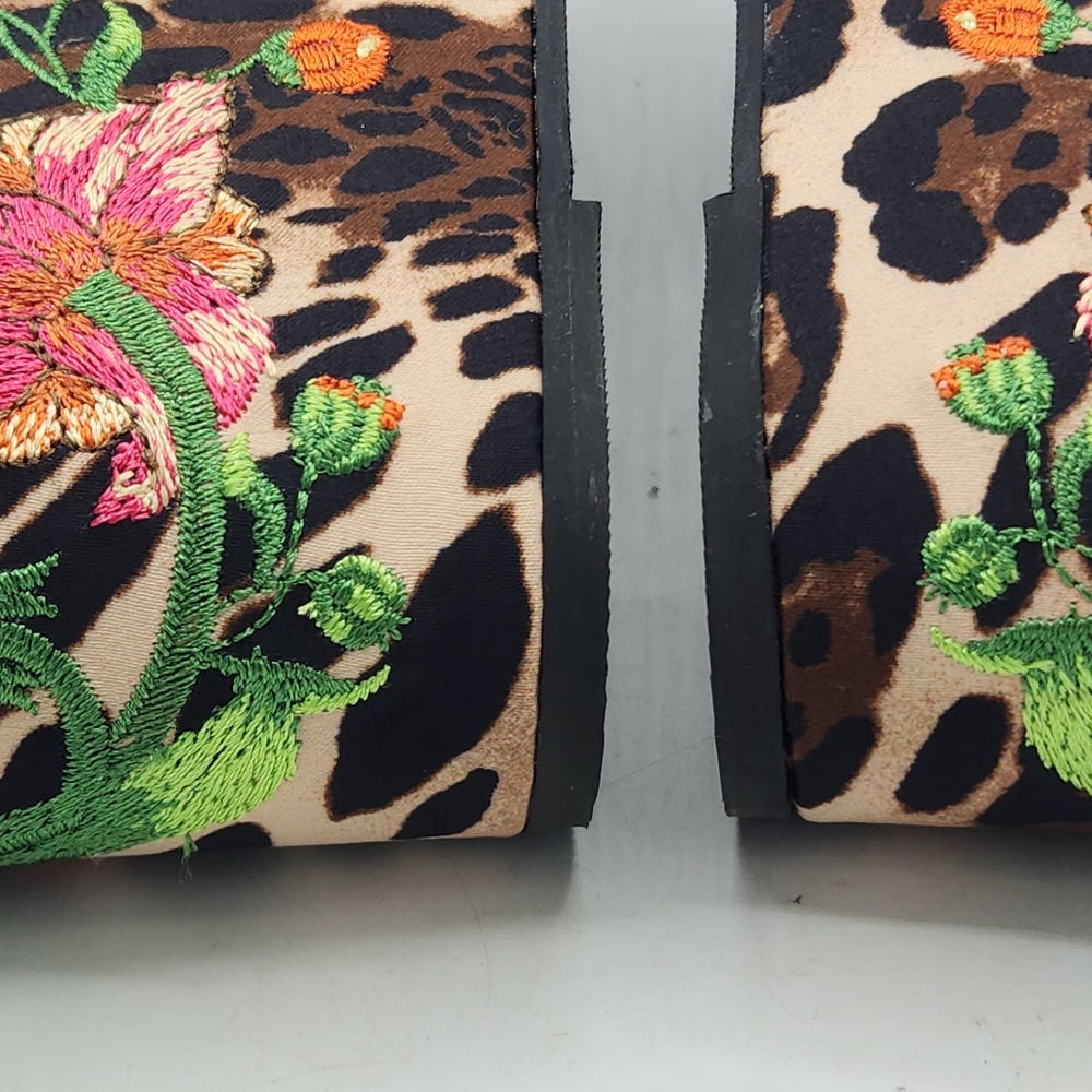 NATORI Artsy Chikayo Satin Embroidery Espadrille In Chestnut Size 7 M - Picture 12 of 17